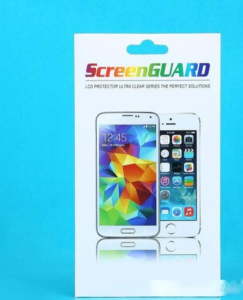 

500pcs wholesale custom colorful paper packaging package retail box for iphone samsung tempered class screen protector