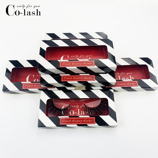 

false eyelashes colash 6d mink long lasting lashes natural volume extension