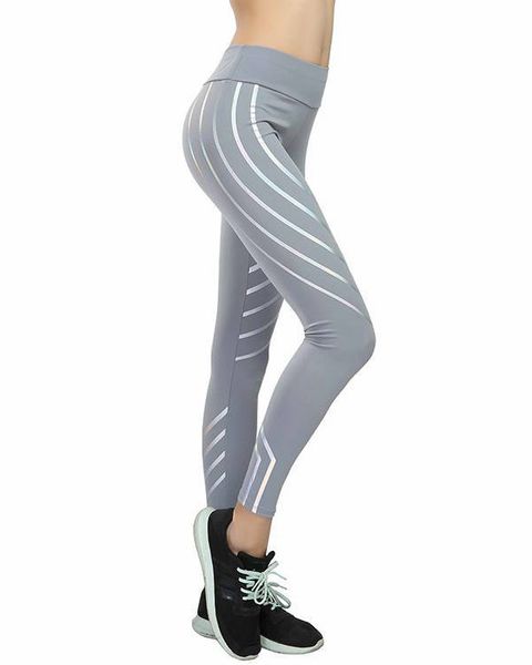 

Fashion Women Leggings Black Gray Letter Print Active Yoga Pants Striped Pattern Sweatpants Womens Breathable Joggers