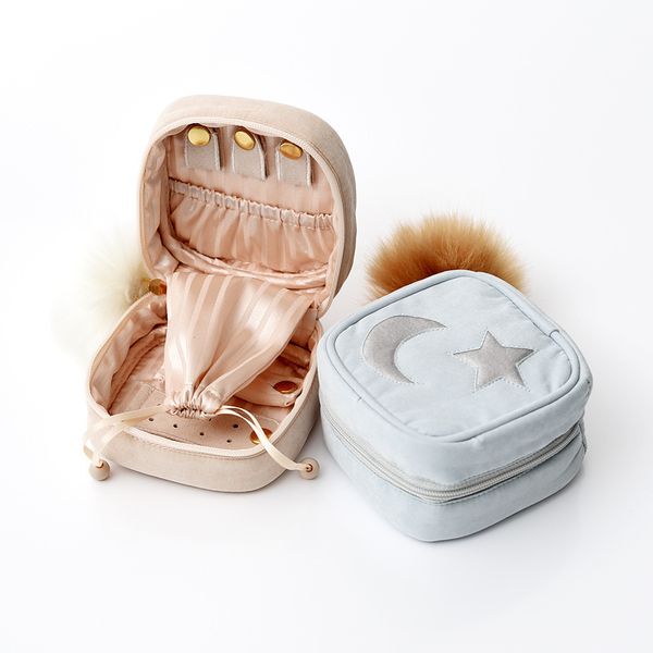 

jewelry box ring box jewelry packing portable gift, Pink;blue