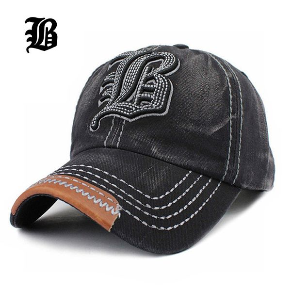 

ball caps [flb] wholesale baseball cap bone letter flb embroidery casquette snapback hat gorras hats for men women hombre solid f213, Blue;gray