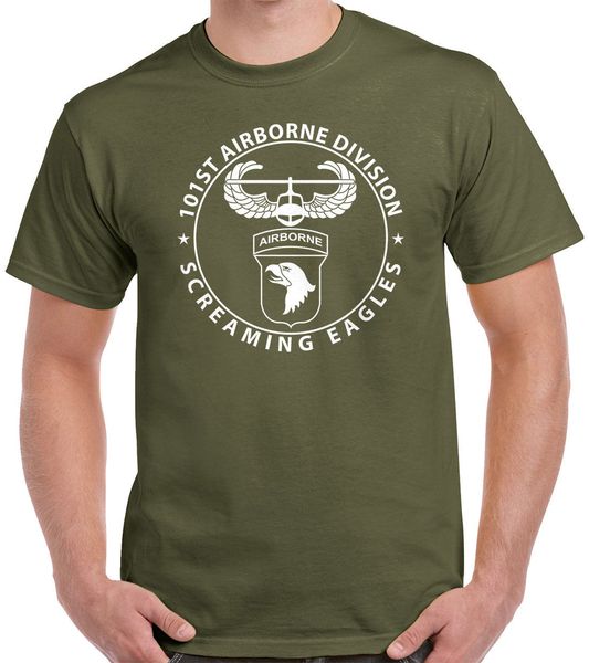 

2019 лето хлопок майка 101-й десантной футболка - screaming - мода футболка