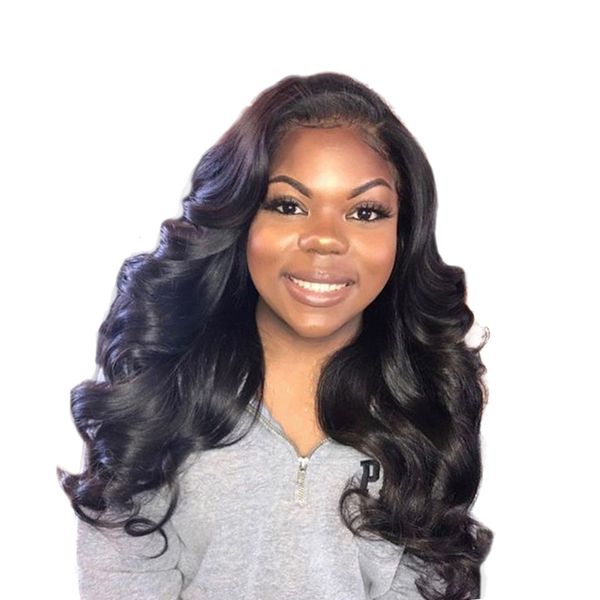 

26\" heat resistant women long body wavy synthetic hair wigs with cap black