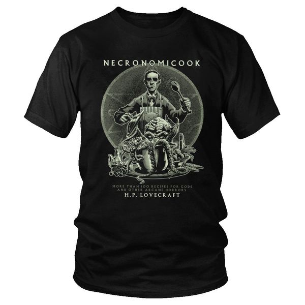 

funny cooking call of cthulhu t shirt humor lovecraft t-shirt short sleeved cotton print tee brand novelty gift merchandise