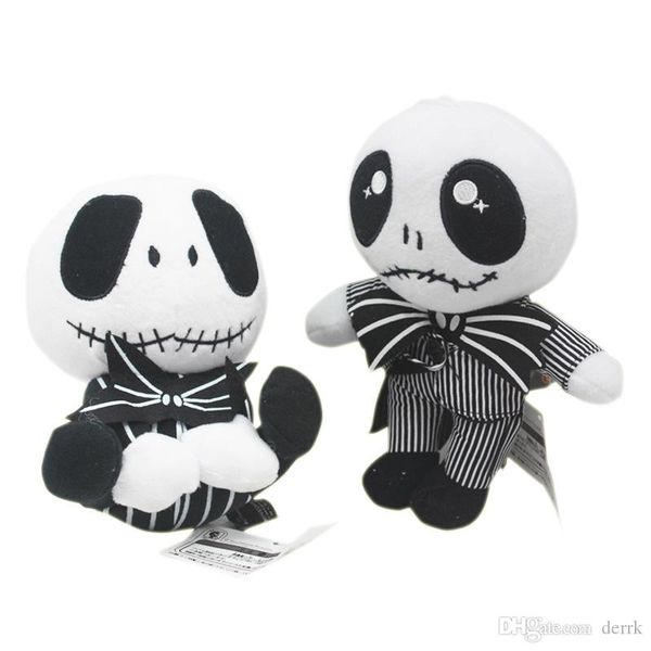 

20-23cm 2 styles halloween gift the nightmare before jack skellington in suit plush toy stuffed doll gift for kids toys