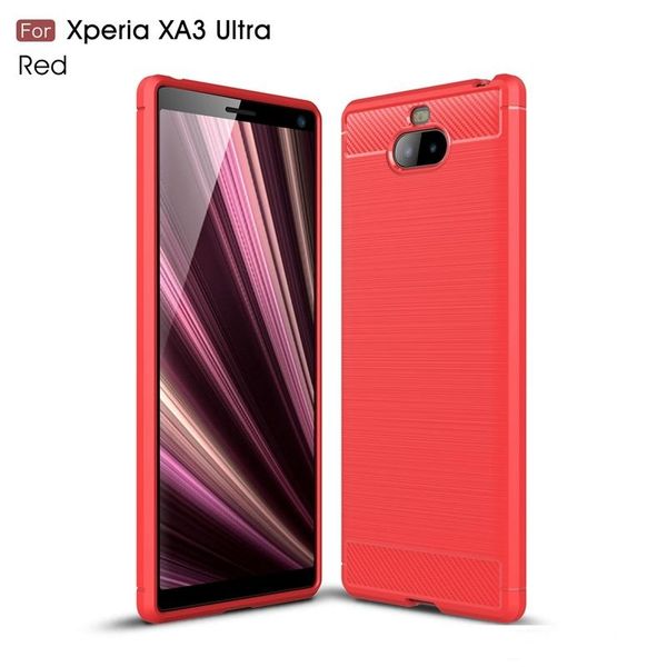 

motomo brushed soft tpu case for sony xz3 xa3 ultra xa2 plus moto one power g7 g6 plus carbon fiber ultra thin vertical flexible slim cover