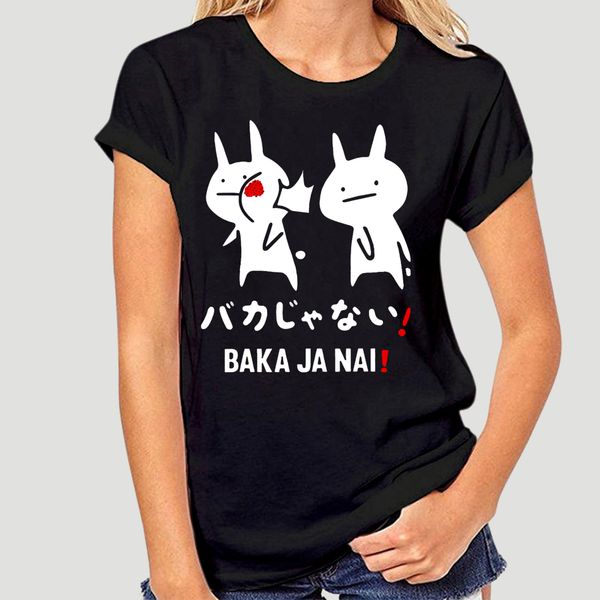 

men funny t shirt fashion tshirt baka ja nai im not stupid women t-shirt-1469d