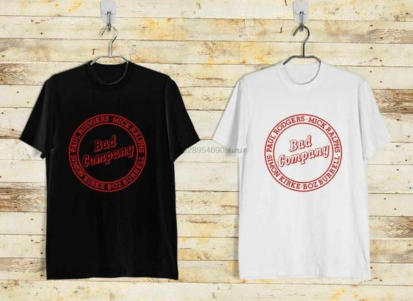 

new bad company bad co logo classic british черная рубашка сша размер s-xxxl zm1