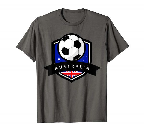 

australia soccer ball t-shirt australian flag football tee