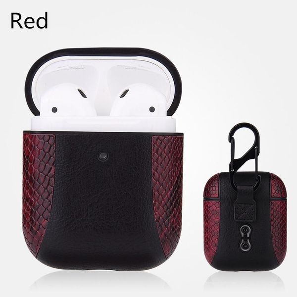 

for apple airpods 1/2 leather for airpods case luxury pu protector cover fashion anti lost hook clasp keychain with retail box