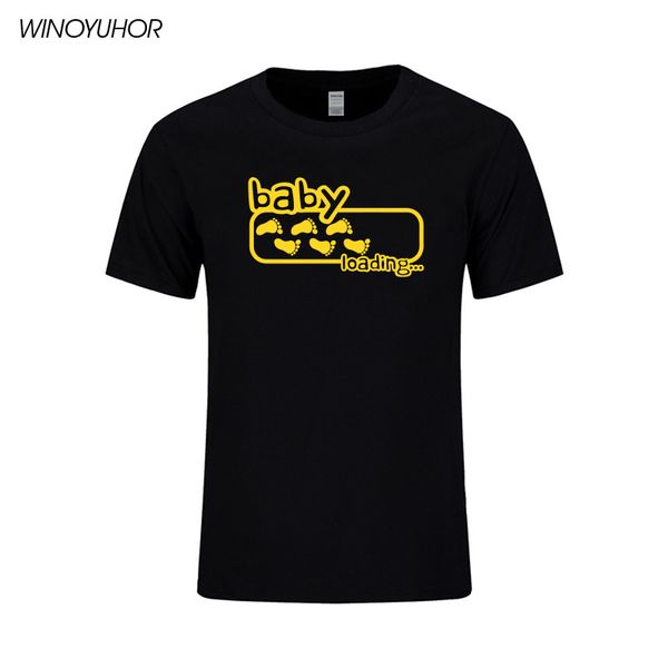 

день младенца загрузка печатных tee shirt men new born папочка футболка смешной подарок тенниска отца подарок топы тис