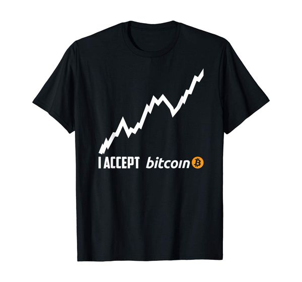 

я принимаю bitcoin миллионер digital криптовалюта t-shirt