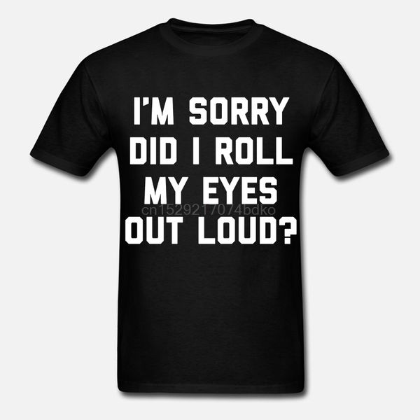 

printed men t shirt cotton tshirt o-neck short-sleeve women t-shirt roll my eyes funny quote