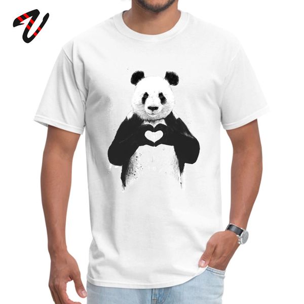 

popular men t shirts all you need is love tshirt ink panda t-shirts love animal tees 100% cotton hip hop tees drop shipping