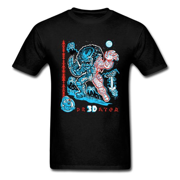 

pr3dator 3d monster t shirt men crazy team shirts teens clothing cotton tees game anime hip hop t-shirt black