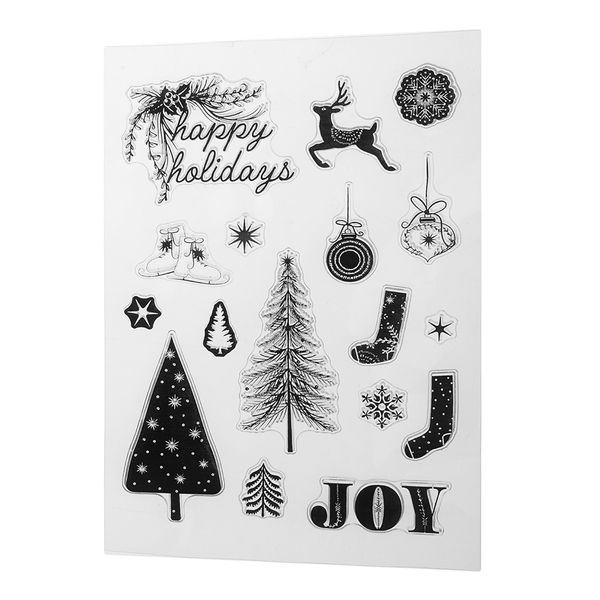 

силиконовые четкие штампы рождество diy scrapbooking card декор