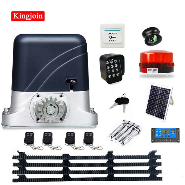 

fingerprint access control 500kg door dc automatic sliding opener electric operator wheeled machine safety kit with 4m nylon frame