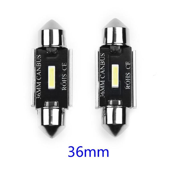 

dc 12v reading light csp chip 1860 white 6000k 600lm 2pcs super clear license plate