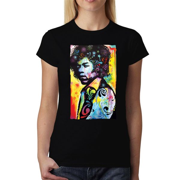 

hendrix colourful women t-shirt xs-2xl new personality custom tee shirt