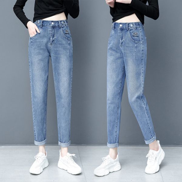 

women's jeans mom, Blue