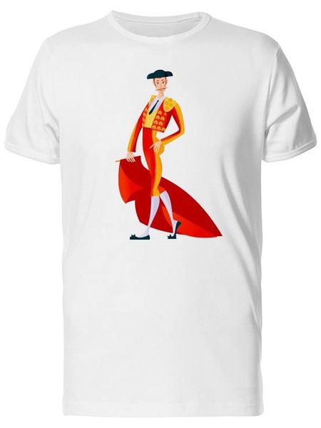 

matador с красным cape men's tee -image по всему фигурные tee shirt