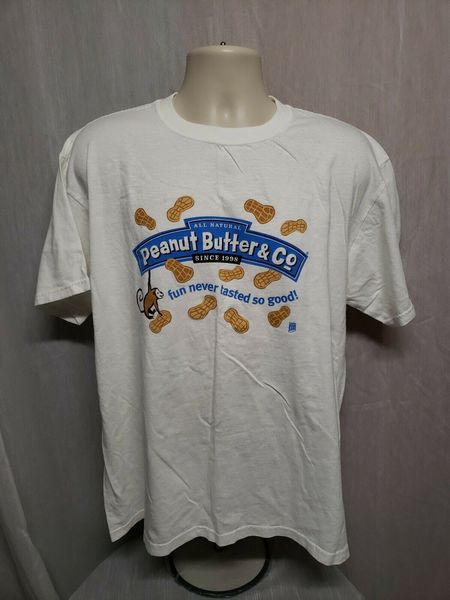

peanut butter co fun never taste so good 10th anniversary white xl tshirt