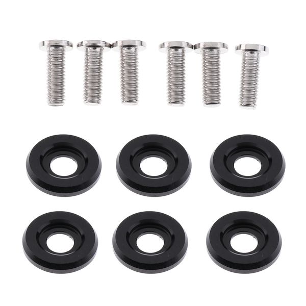 

6 sets car aluminum fender bumper washer bolt engine bay screw kit