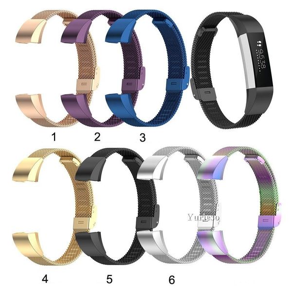 

metal replacement milanese strap wrist band belt for fitbit alta bracelet hr for fitbit ace monitor smart watch accessory factory sale