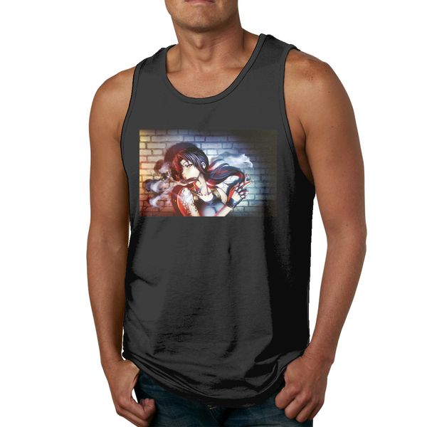 

hip hop revy black lagoon anime качество хлопка майка модные шею летние топы