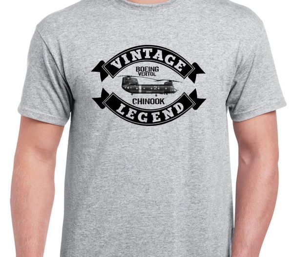 

2019 летний новый arrvial tshirt мода мужчины футболки chinook урожай классический самолет вертолет самолет самолет shirt tee shirt