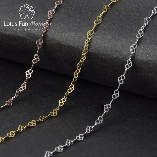 

chains lotus fun moment real 925 sterling silver fashion jewelry romantic love heart design necklace chain women collier