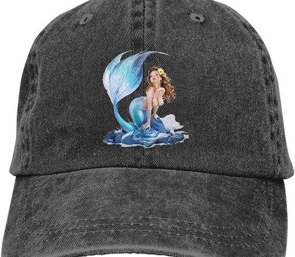 

mermaid soft casquette cap vintage adjustable baseball caps, Blue;gray