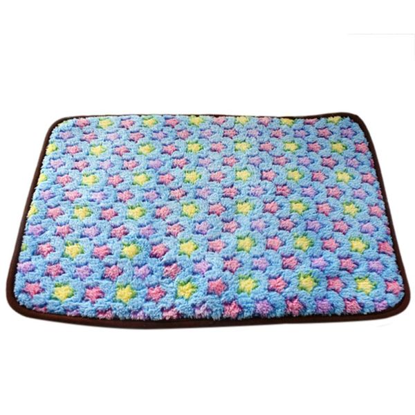 

s/m/l thickened pet soft fleece pad blanket bed mat puppy cat sofa cushion home washable rug keep warm pet dog product 3 colours