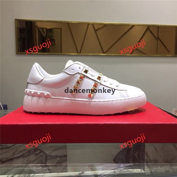 

casual shoes вь лучших качества дизайнер кроссовки из натуральной кожи известного человека женщина walking повседневной обуви с golden ногте, Black