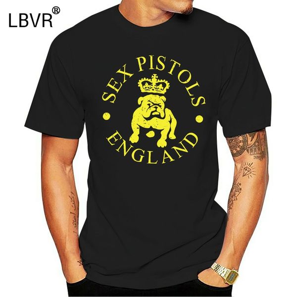 

pistols bulldog logo black t shirt new official sid vicious
