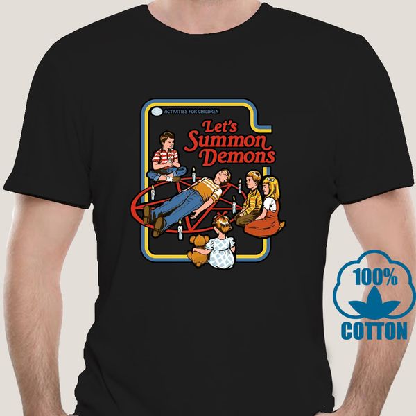 

3521a new lets summon demons steven rhodes funny cult t shirt s-2xl