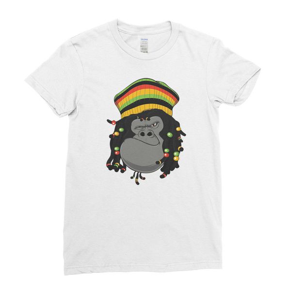 

funky rasta gorilla jamaican dreadlocks style mens womens kids mens 2020 fashionable brand 100%cotton printed t-shirts