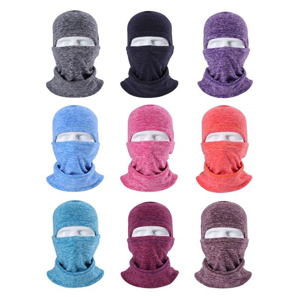 

winter neck warmer bandana tube scarf fleece pipe half face mask sports thermal skiing gaiter hiking cycling snowboard men women, Black