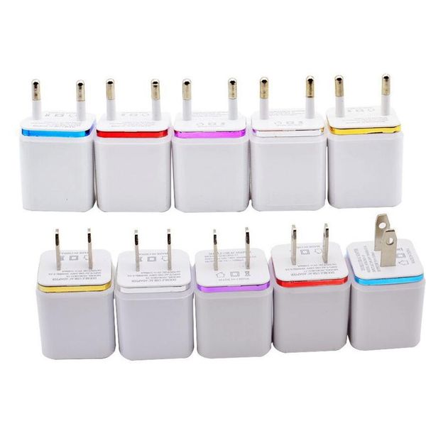 

5v 1a dual usb ports wall travel charger adapter universal charing adapter for iphone samsung s10 htc lg cell phone