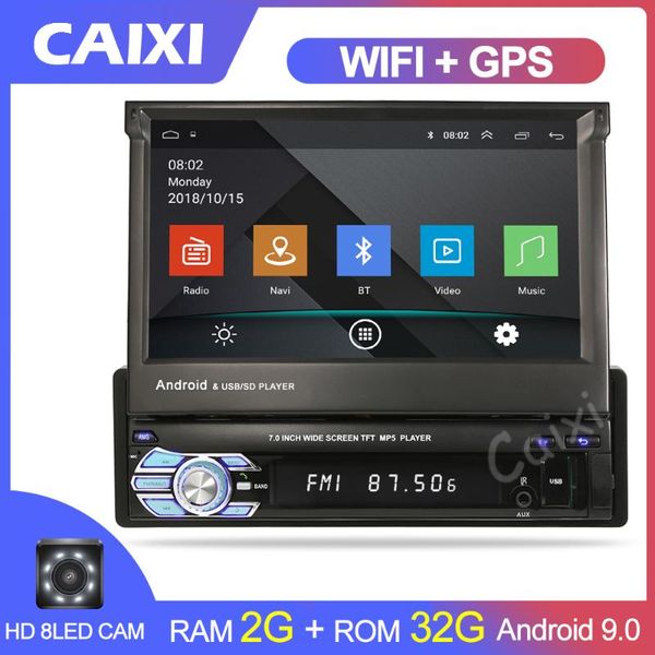 

caixi 1din android 9.0 quad-core car dvd gps navigation player 7'' universa car radio wifi bluetooth mp5 multimedia player