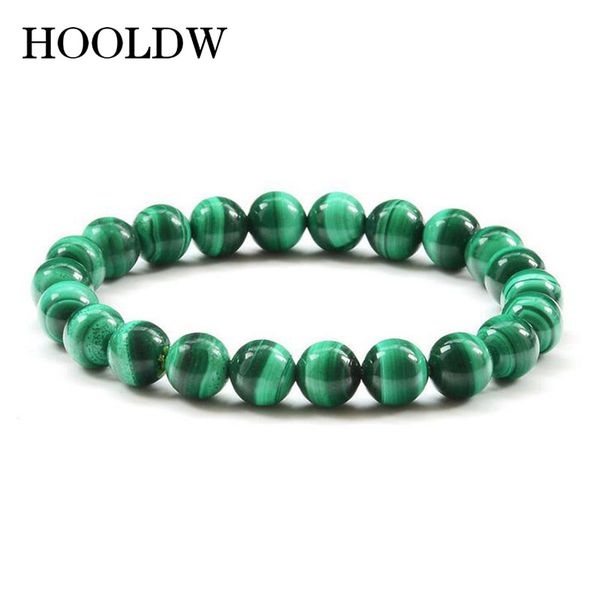 

charm bracelets hooldw natural stone malachite gems stones zambia beads beaded bangles for women men jewelry, Golden;silver
