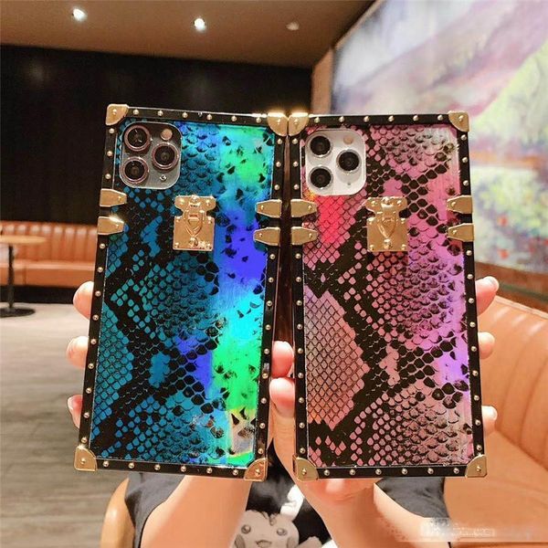 

luxury designer phone cases iphone 11 for iphone 11 pro max case x xrxs max bright snakeskin with lanyard coque iphone 11