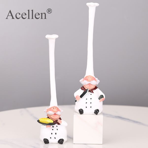 

resin kitchen chef figurine decoration creative kitchen restaurant home restaurant bar cafe ornaments decoration