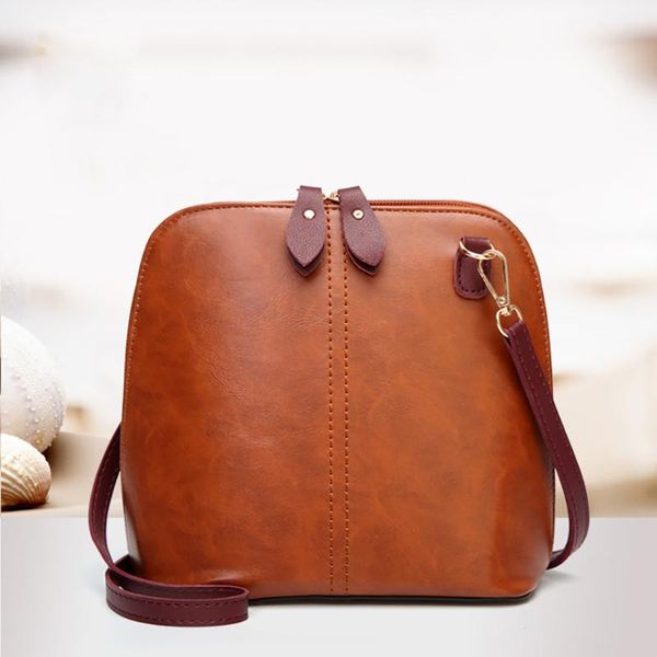 

woman 's explosive oil skin single shoulder diagonal bag fashion shell bag bags for women 2020 mujer crossbody shoulder #zer