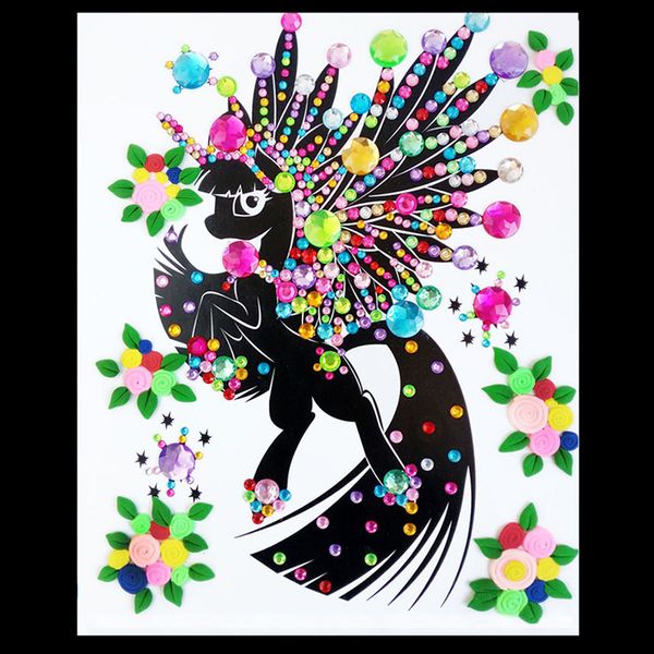 

алмазная картина набора рисования мозаика из бисера наклейка изображения kid спальня стол украшение с глиной mud сияющего бусинами