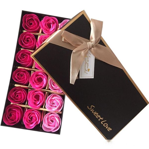 

rose soap flowers decorative flowers & gifts new design for holidays christmas gift 18pcs in 1 gift box