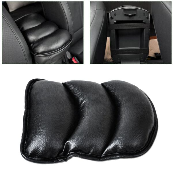 

1x черный pu auto центральной консоль подлокотник soft pad подушка обложка коврик для сиденья универсального автомобиля box padding защитног