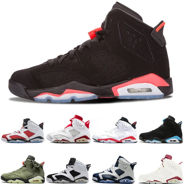 

fashion men 6 6s basketball shoes infrared white infared unc travis scotts sport blue oreo olympic marron carmine black cat des chaussures