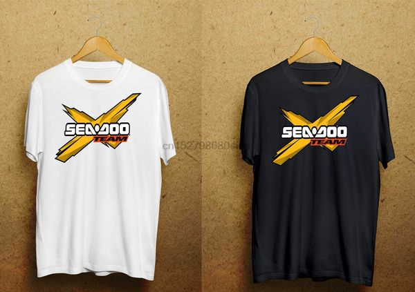 

rare items new seadoo bombardier black white t-shirt size s - 3 xl dw