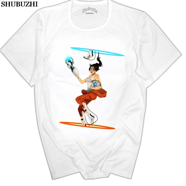

new mens game portal 2 t-shirt full sleeve fashion portal tees tshirt for teenages im in space euro size